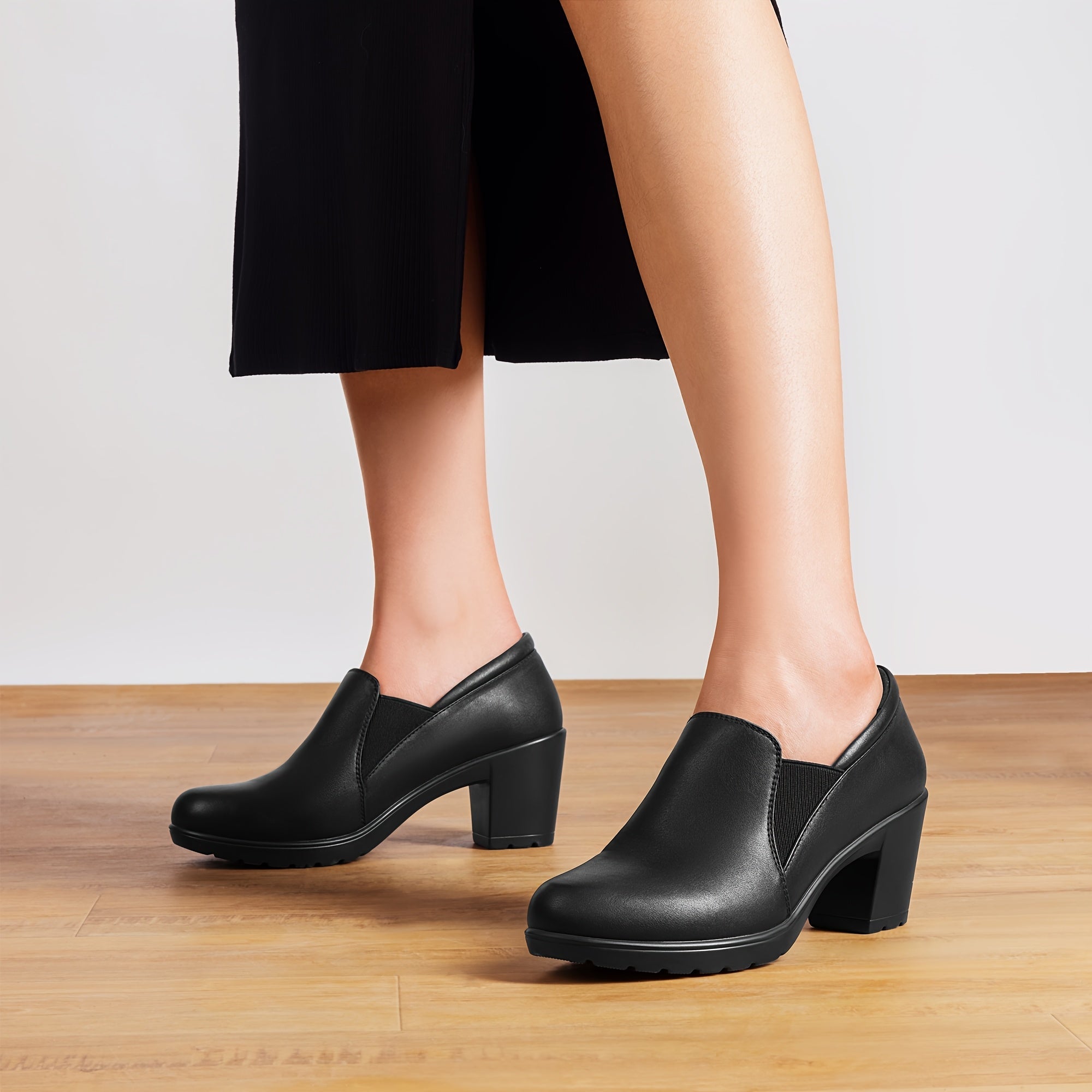 Maylis | Mocassins à Talon Bloc Confort