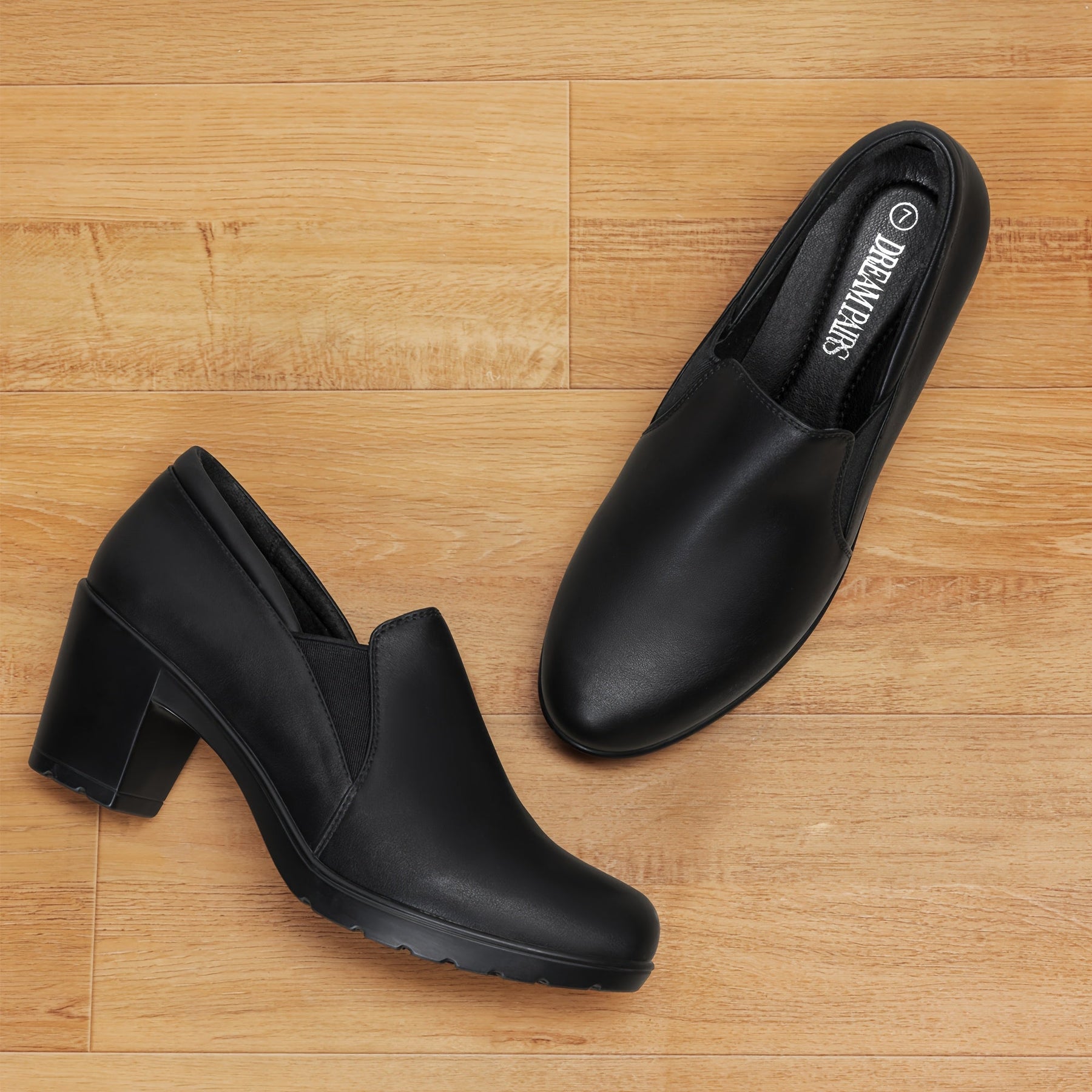 Maylis | Mocassins à Talon Bloc Confort