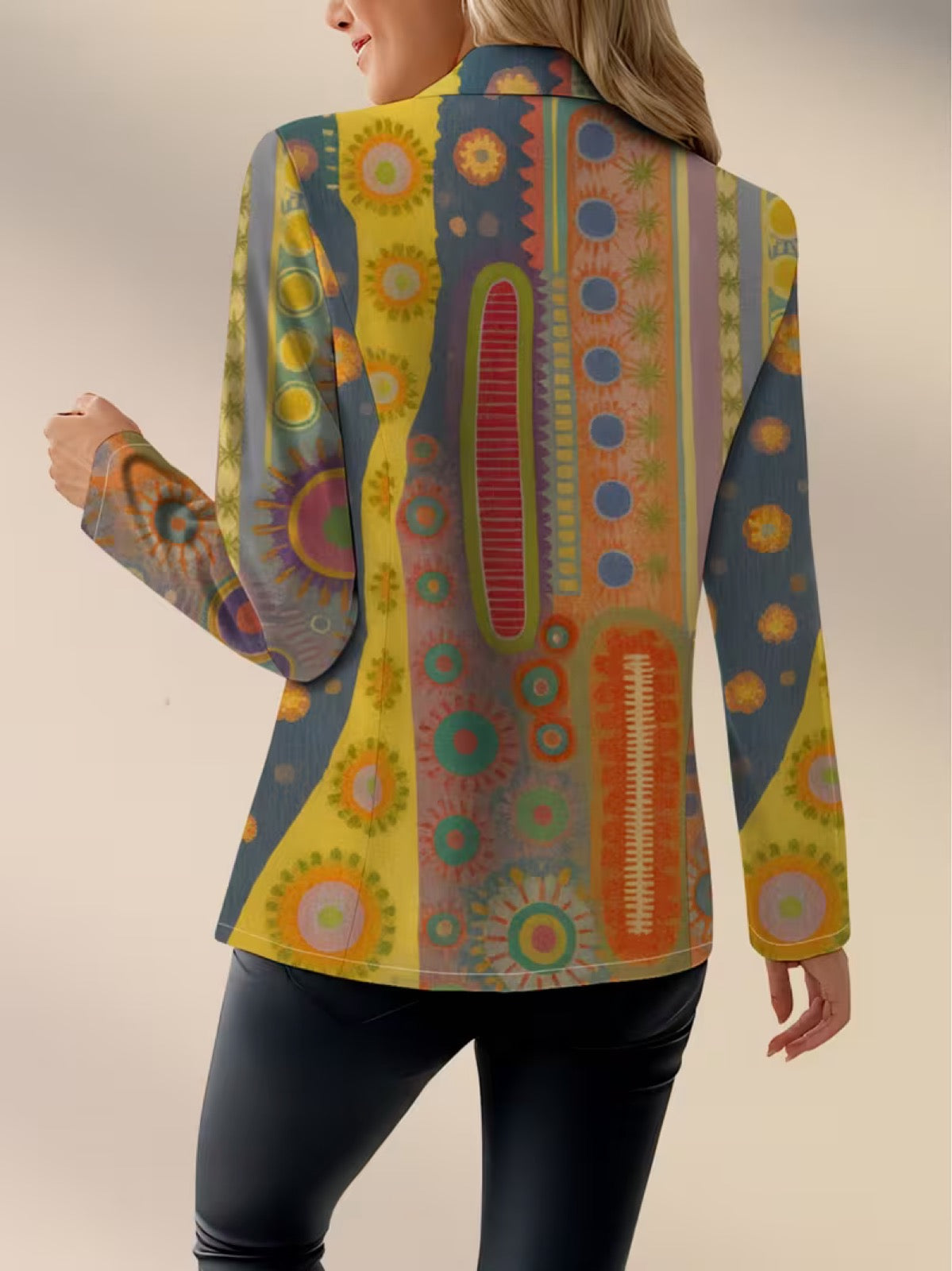Faustine | Veste Blazer Médaillon Bohème