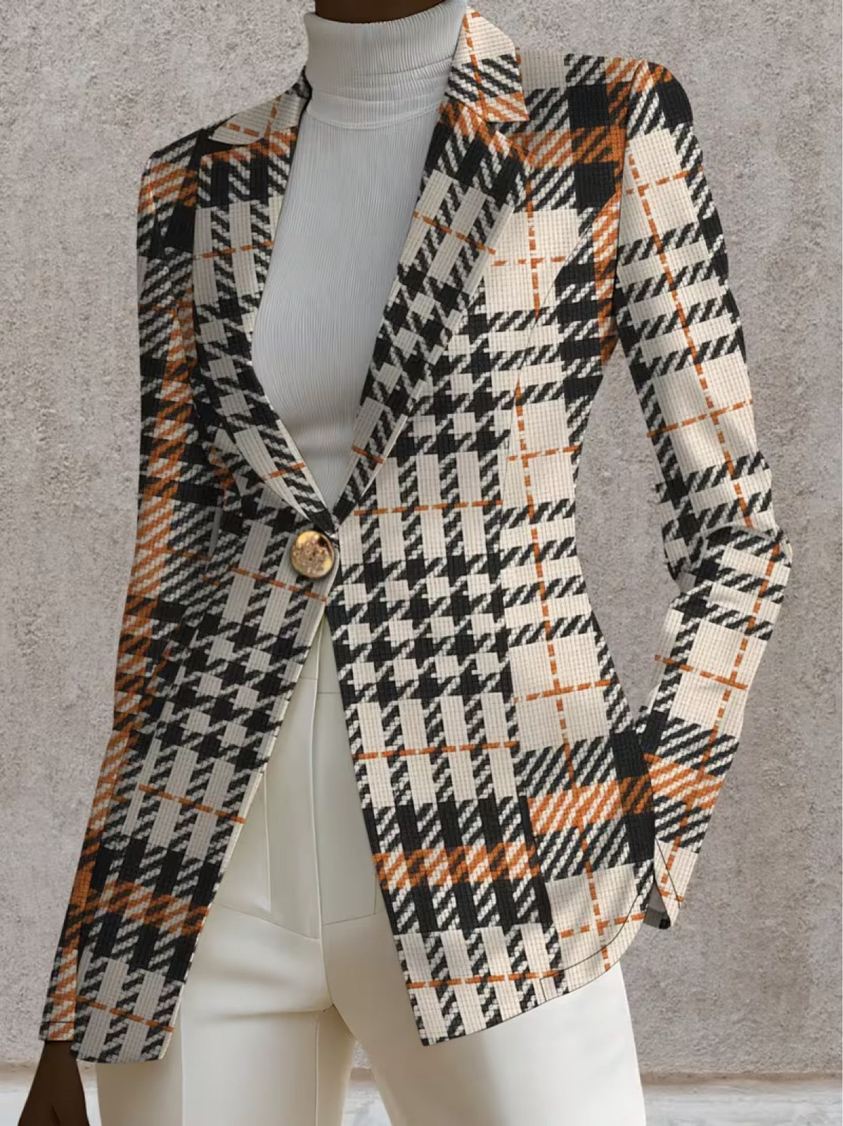 Sidonie | Veste Blazer Pied-de-Poule