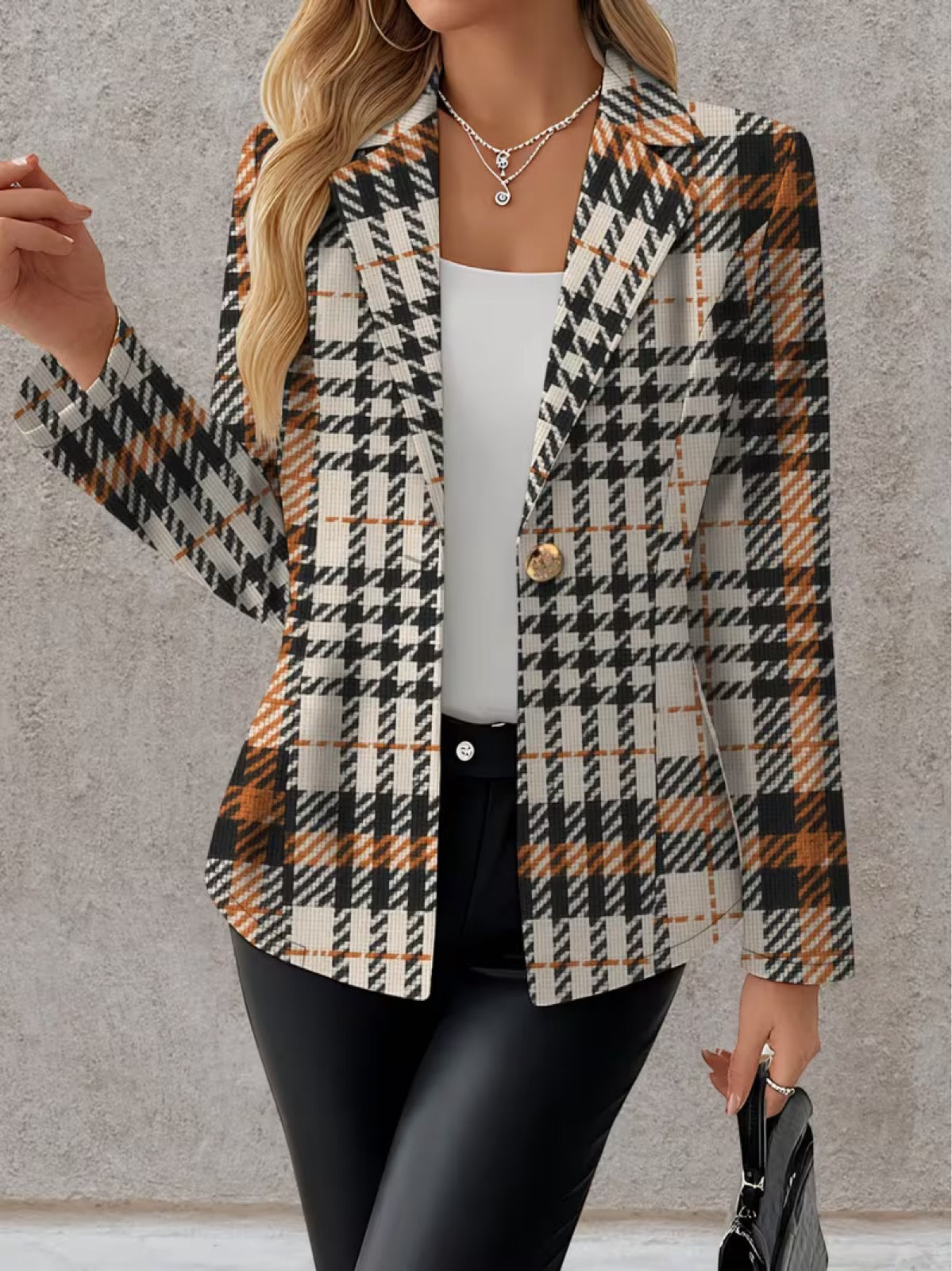 Sidonie | Veste Blazer Pied-de-Poule