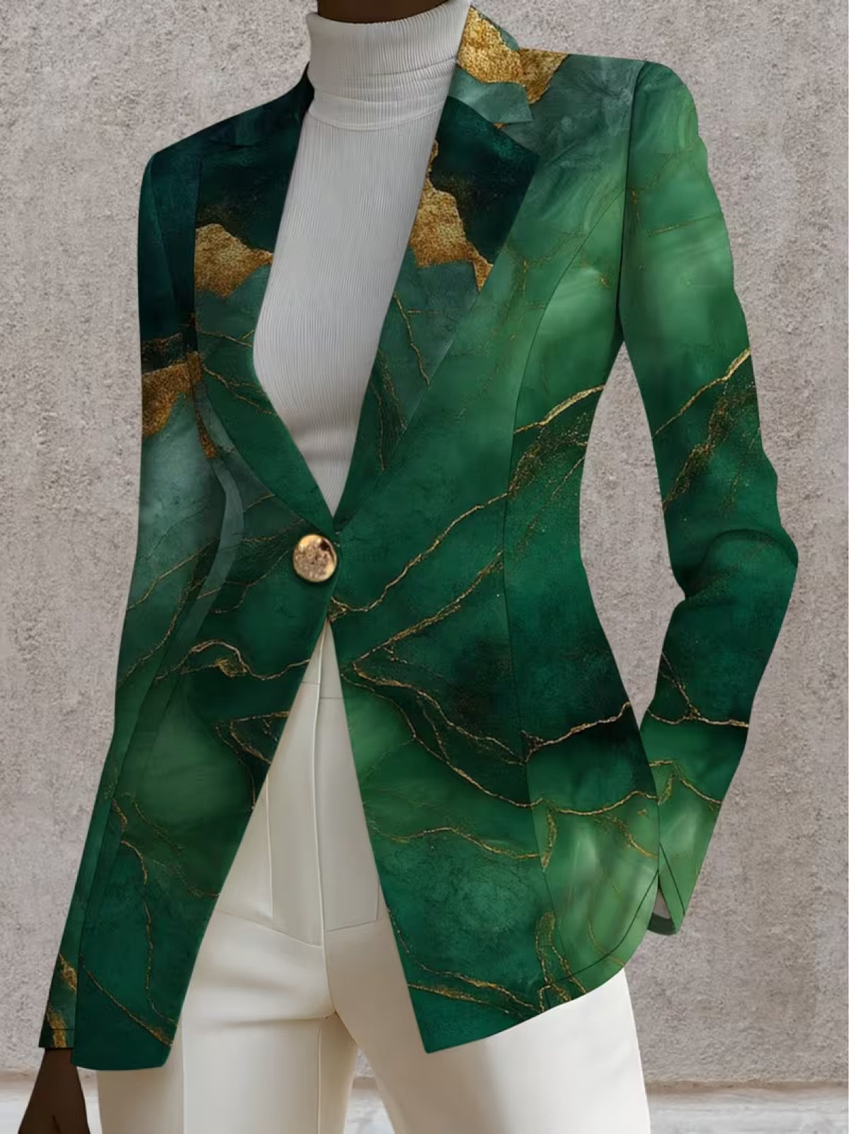 Honorine | Veste Blazer Marbre Émeraude