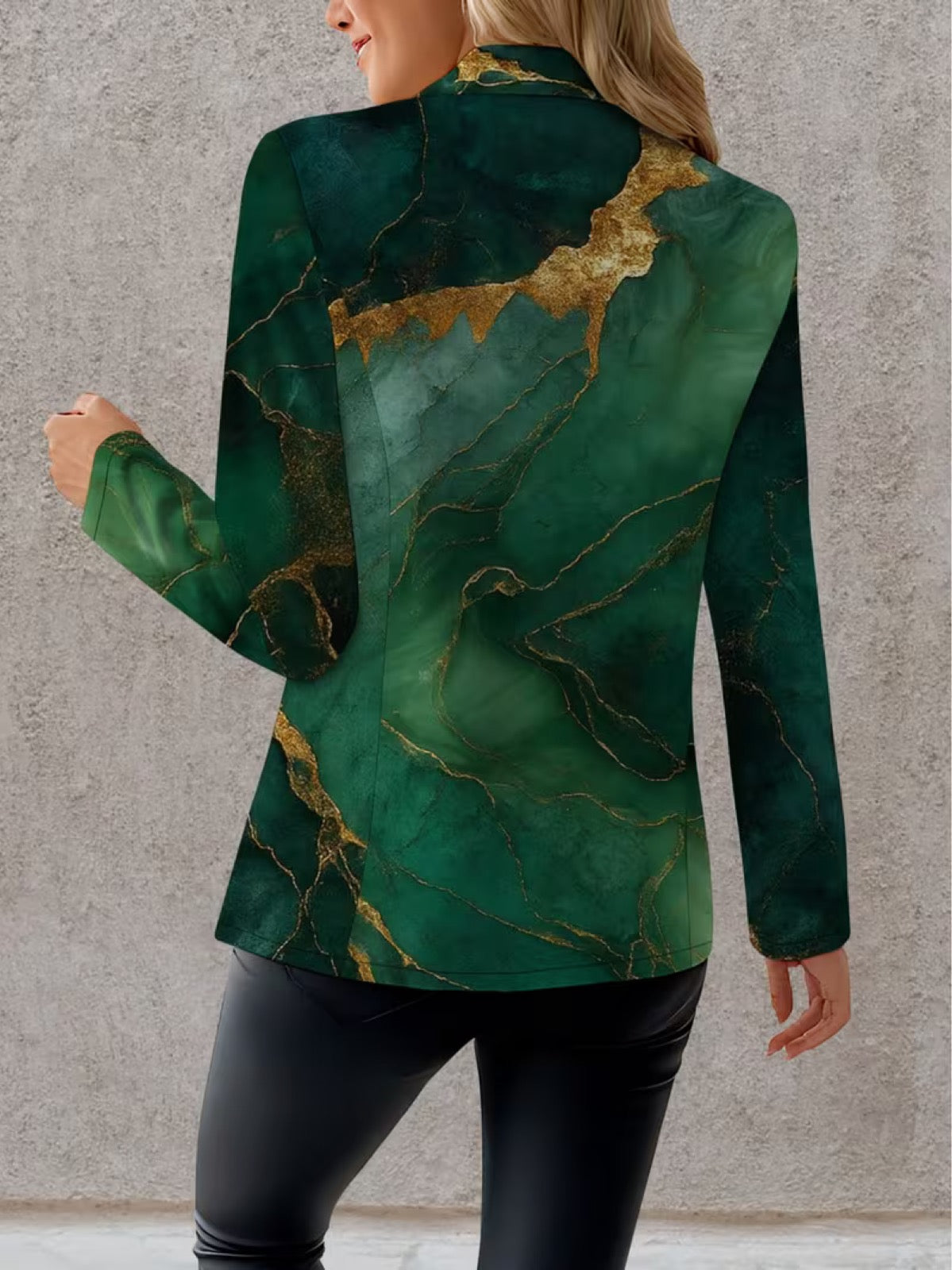 Honorine | Veste Blazer Marbre Émeraude