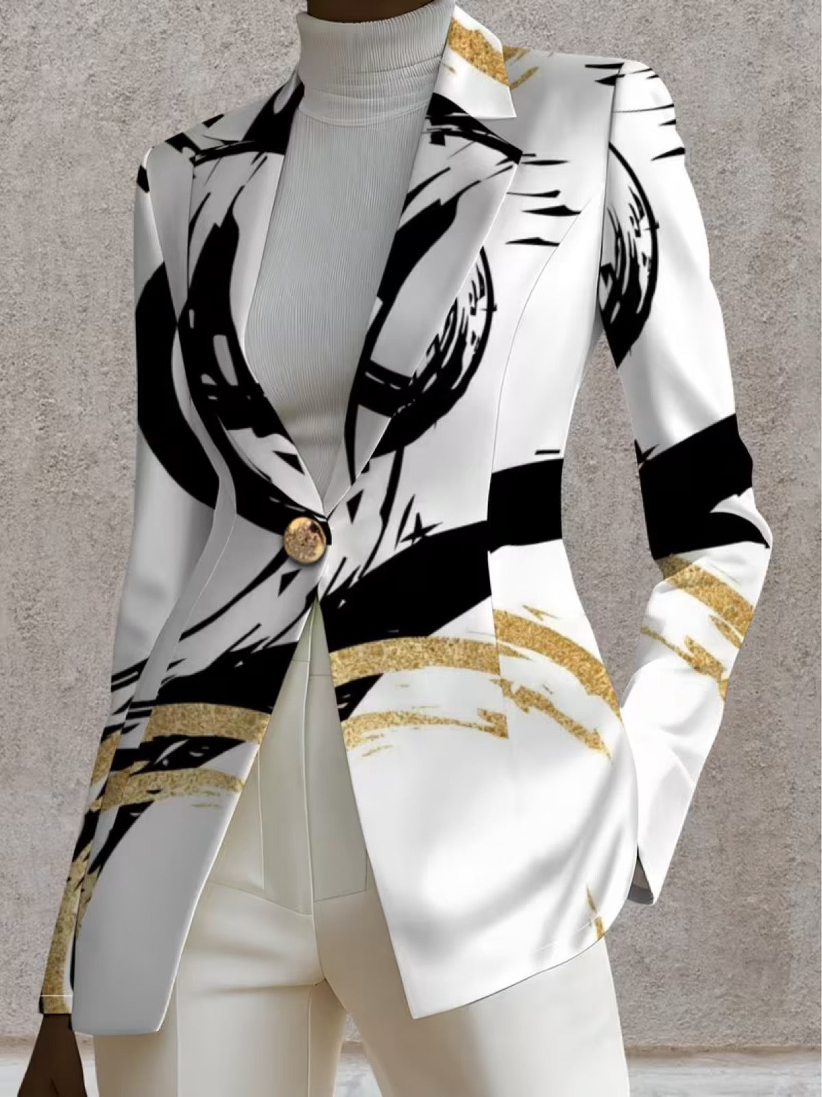 Noemine | Veste Blazer Imprimé Abstrait