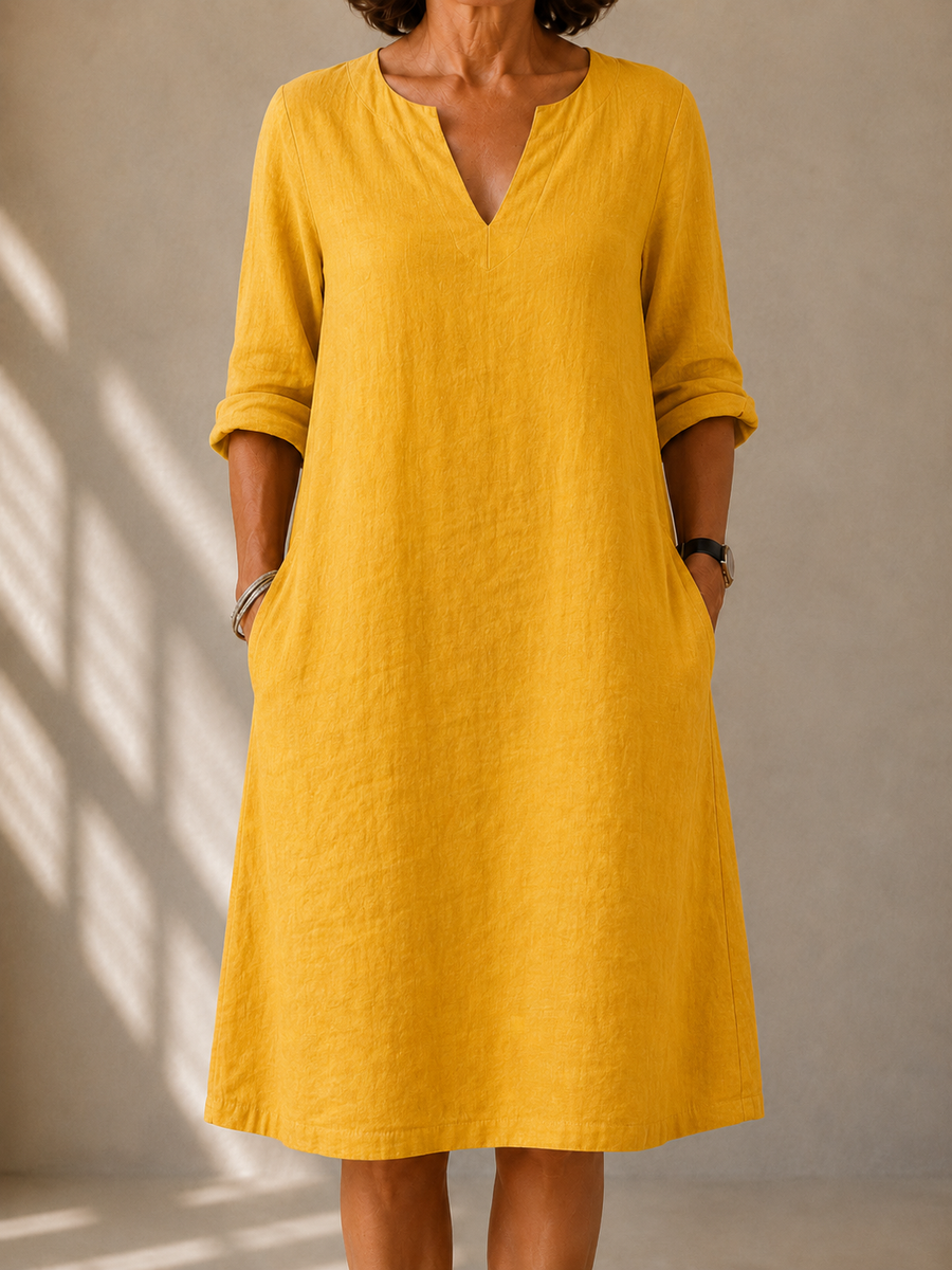 Elvire | Robe Fluide Manches Longues