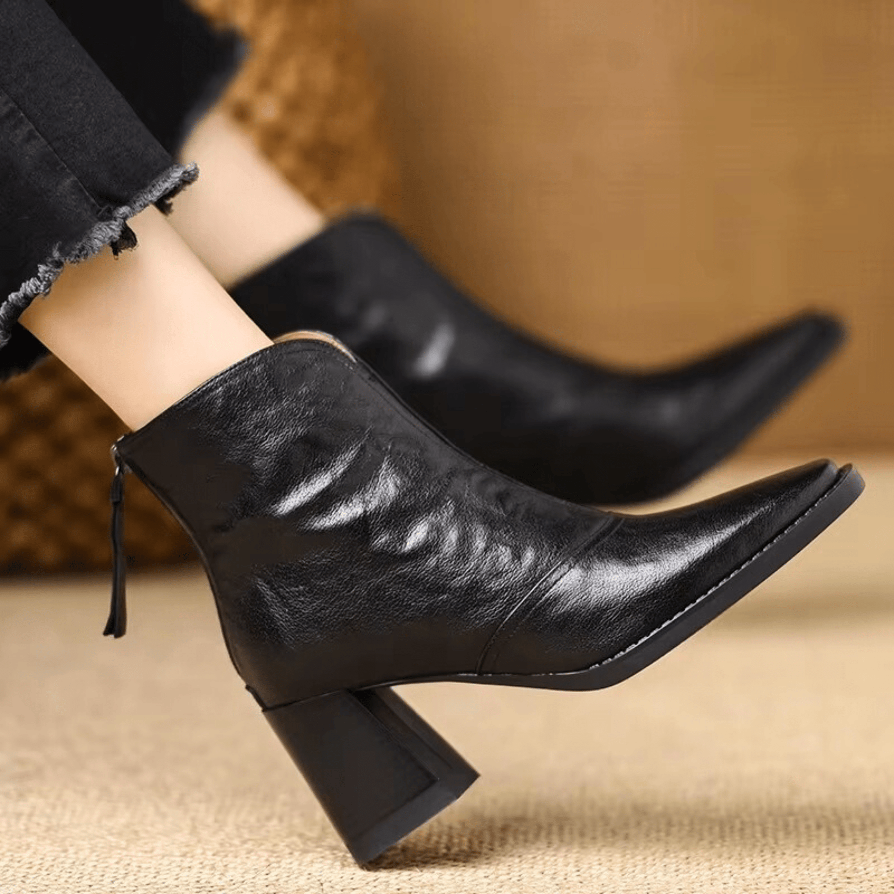 Béatrix | Bottines Élégantes à Talon Moyen