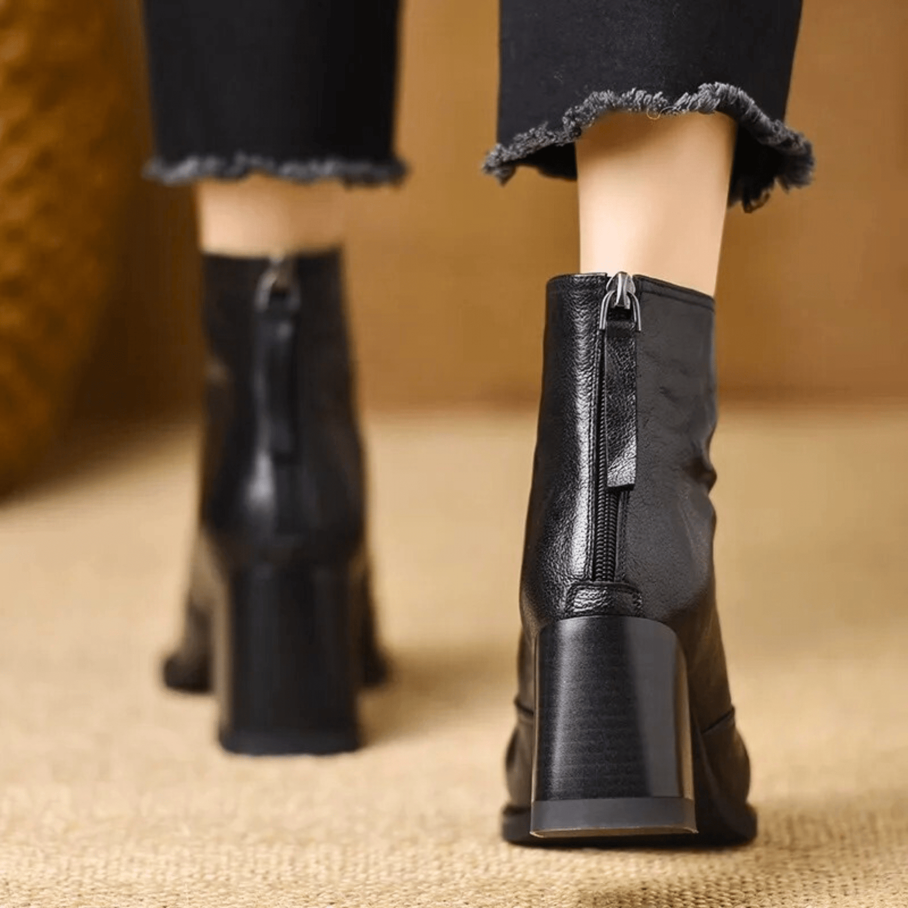 Béatrix | Bottines Élégantes à Talon Moyen