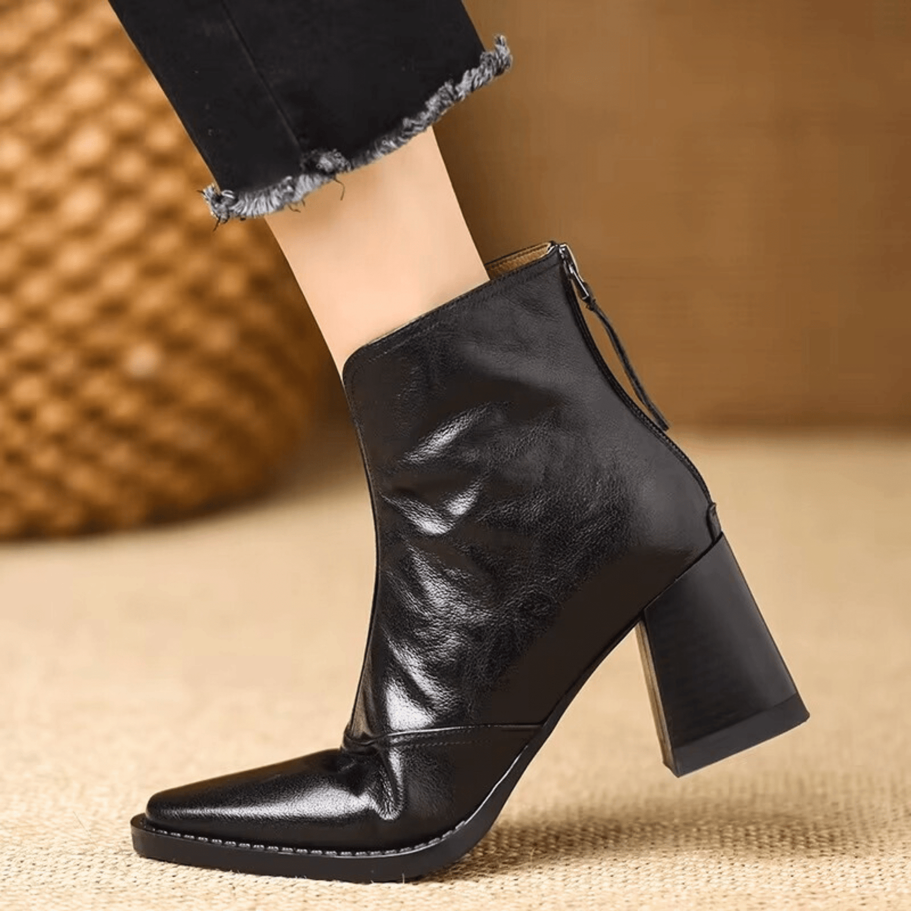 Béatrix | Bottines Élégantes à Talon Moyen