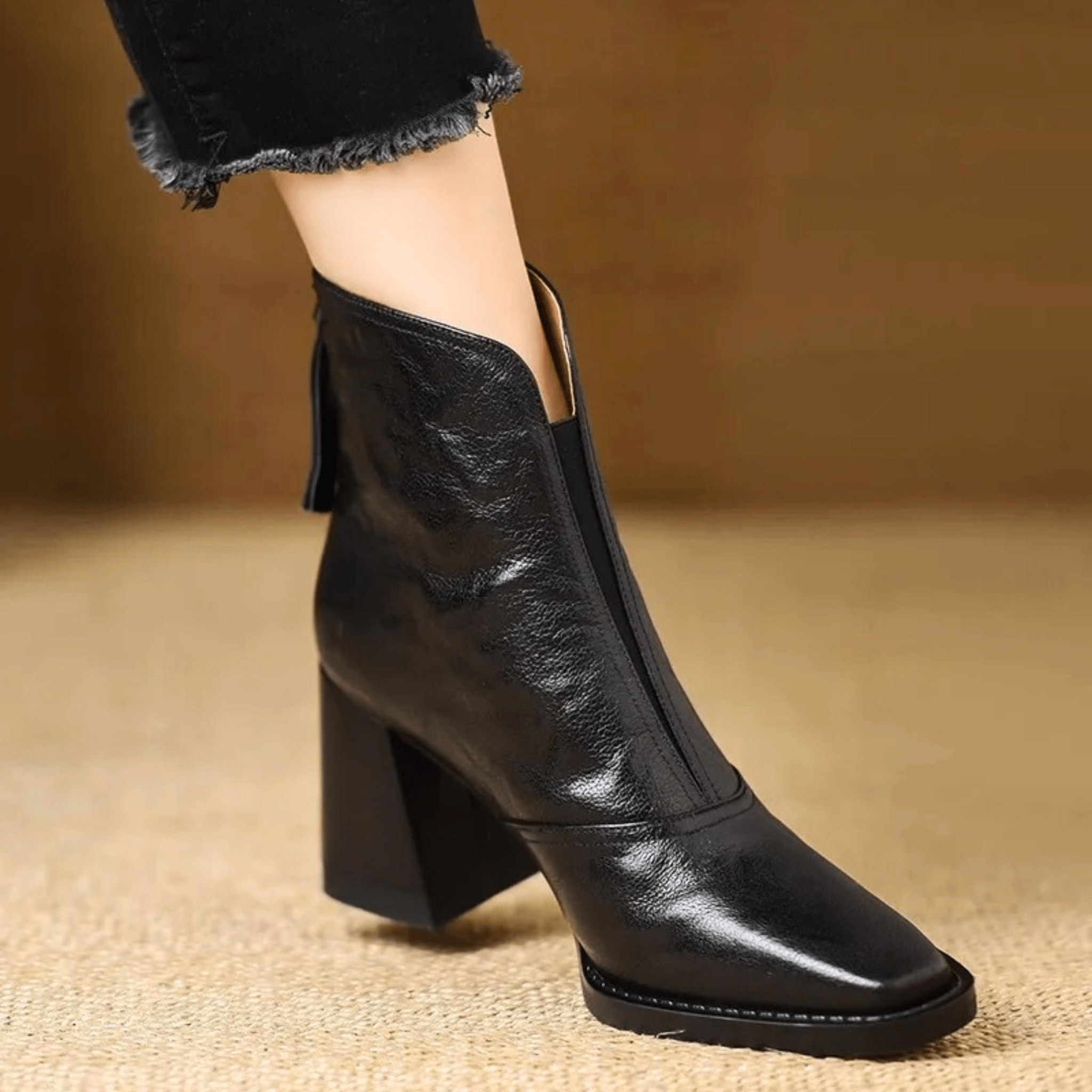 Béatrix | Bottines Élégantes à Talon Moyen