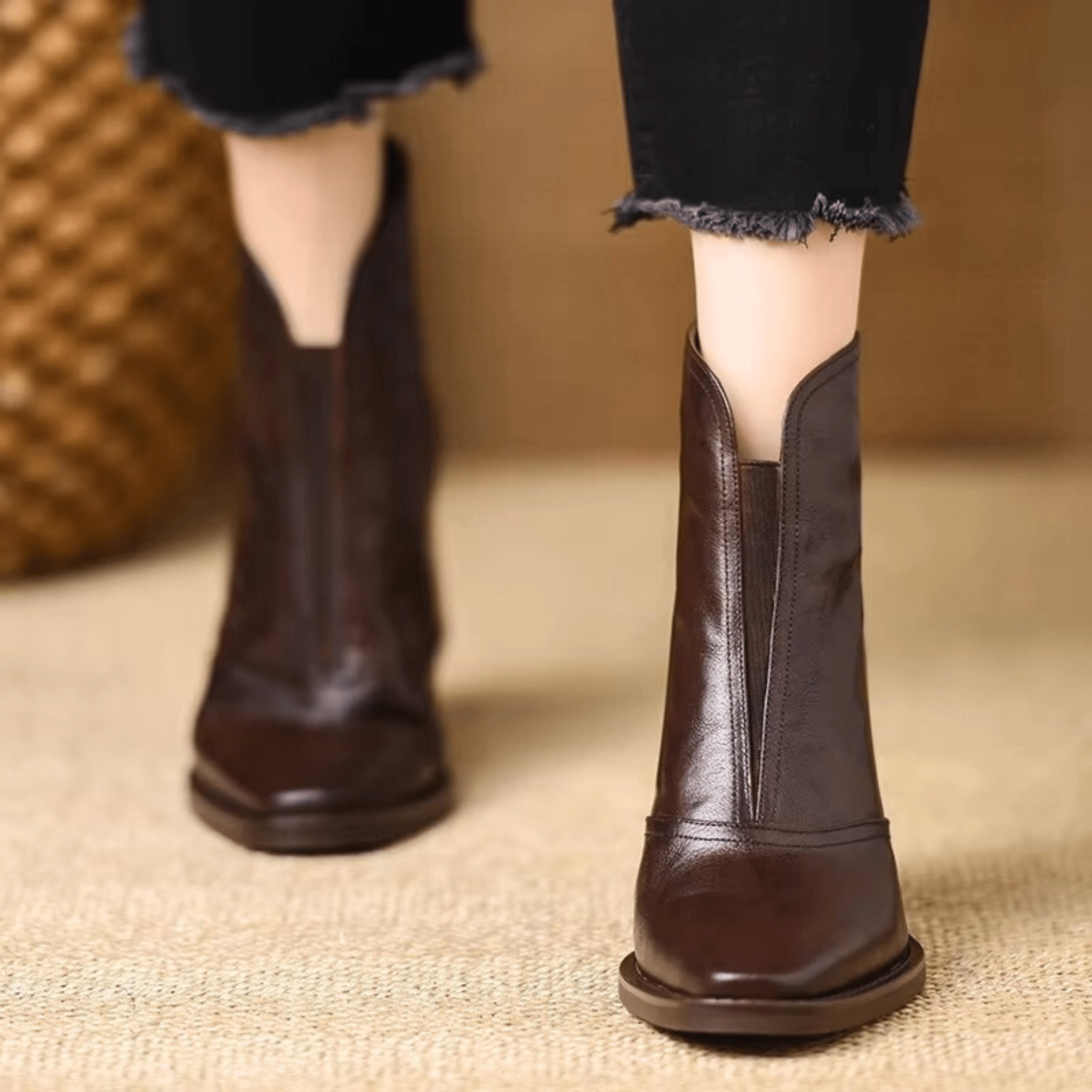 Béatrix | Bottines Élégantes à Talon Moyen