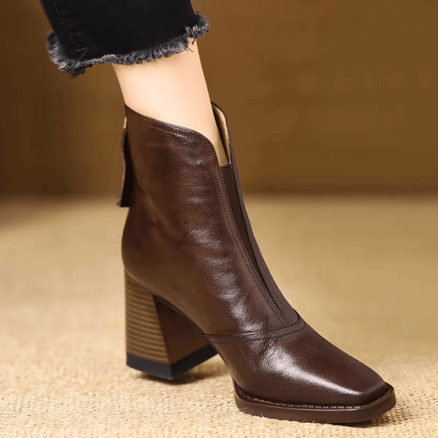 Béatrix | Bottines Élégantes à Talon Moyen