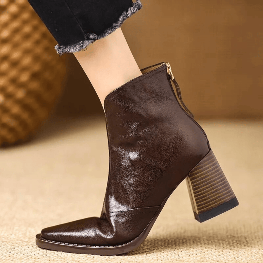 Béatrix | Bottines Élégantes à Talon Moyen